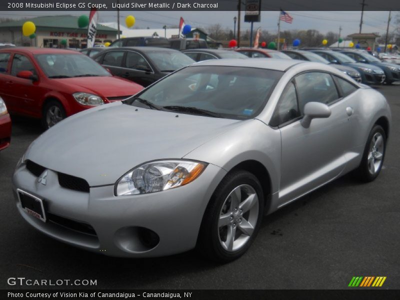Liquid Silver Metallic / Dark Charcoal 2008 Mitsubishi Eclipse GS Coupe