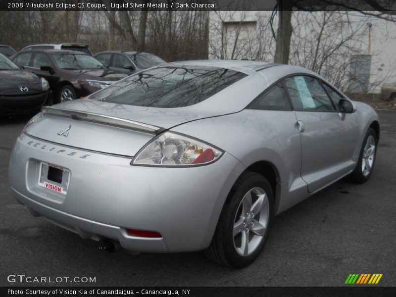 Liquid Silver Metallic / Dark Charcoal 2008 Mitsubishi Eclipse GS Coupe