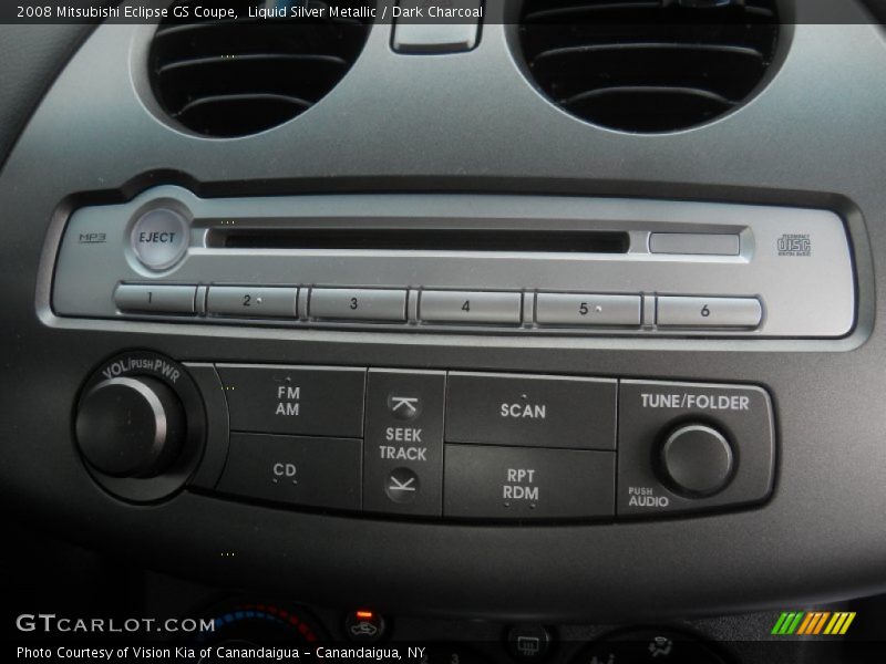 Liquid Silver Metallic / Dark Charcoal 2008 Mitsubishi Eclipse GS Coupe