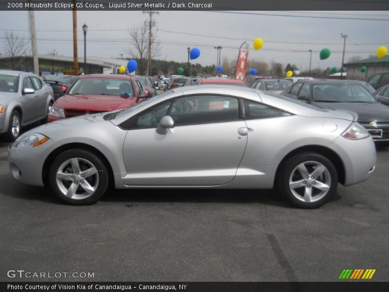 Liquid Silver Metallic / Dark Charcoal 2008 Mitsubishi Eclipse GS Coupe