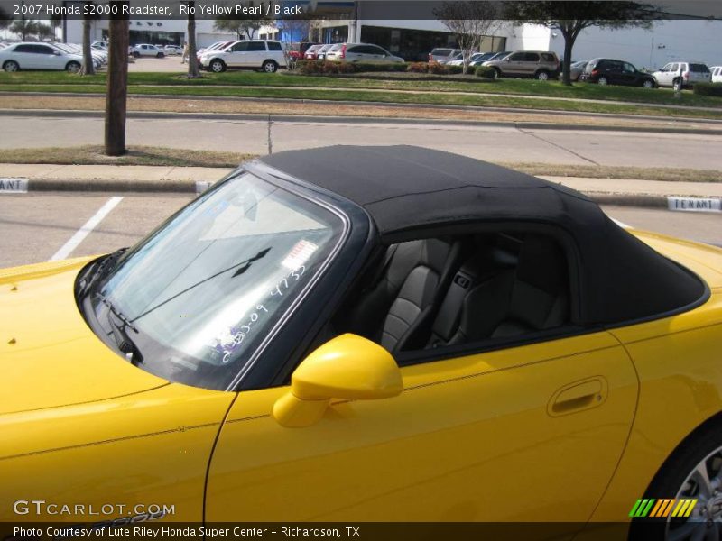 Rio Yellow Pearl / Black 2007 Honda S2000 Roadster