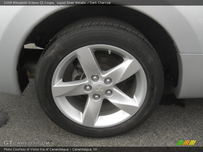 Liquid Silver Metallic / Dark Charcoal 2008 Mitsubishi Eclipse GS Coupe