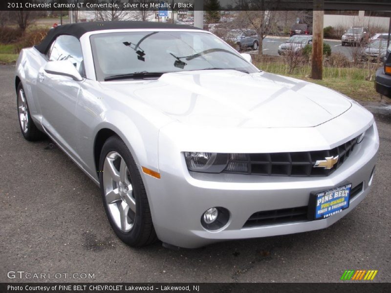 Silver Ice Metallic / Black 2011 Chevrolet Camaro LT Convertible