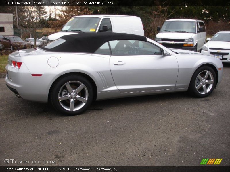 Silver Ice Metallic / Black 2011 Chevrolet Camaro LT Convertible