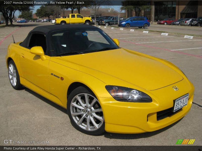 Rio Yellow Pearl / Black 2007 Honda S2000 Roadster