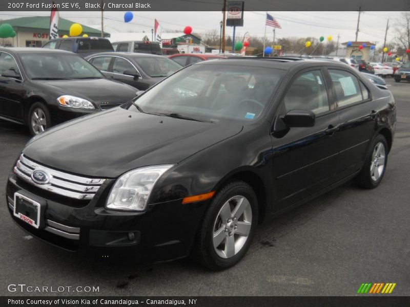 Black / Charcoal Black 2007 Ford Fusion SE V6