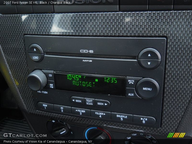 Black / Charcoal Black 2007 Ford Fusion SE V6