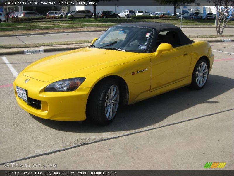 Rio Yellow Pearl / Black 2007 Honda S2000 Roadster