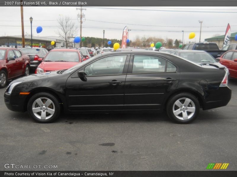 Black / Charcoal Black 2007 Ford Fusion SE V6