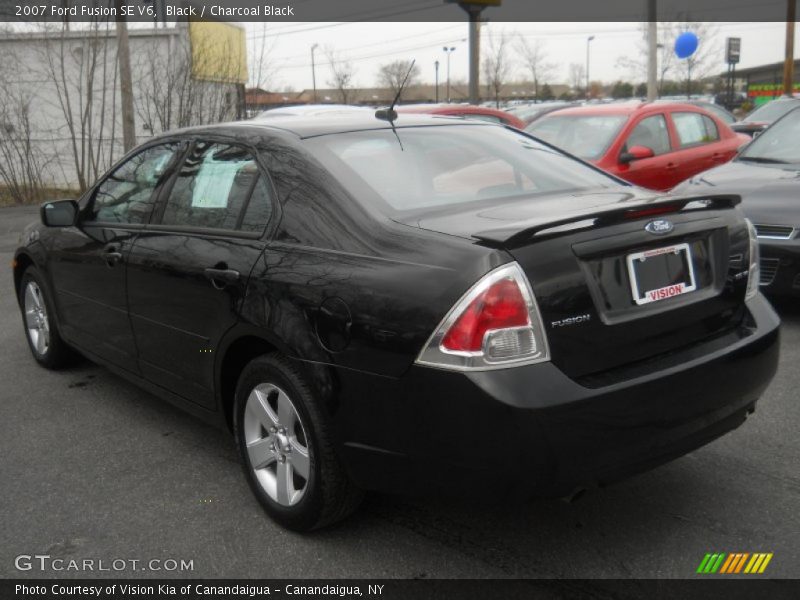 Black / Charcoal Black 2007 Ford Fusion SE V6