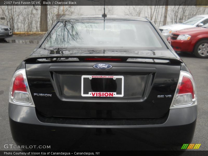 Black / Charcoal Black 2007 Ford Fusion SE V6