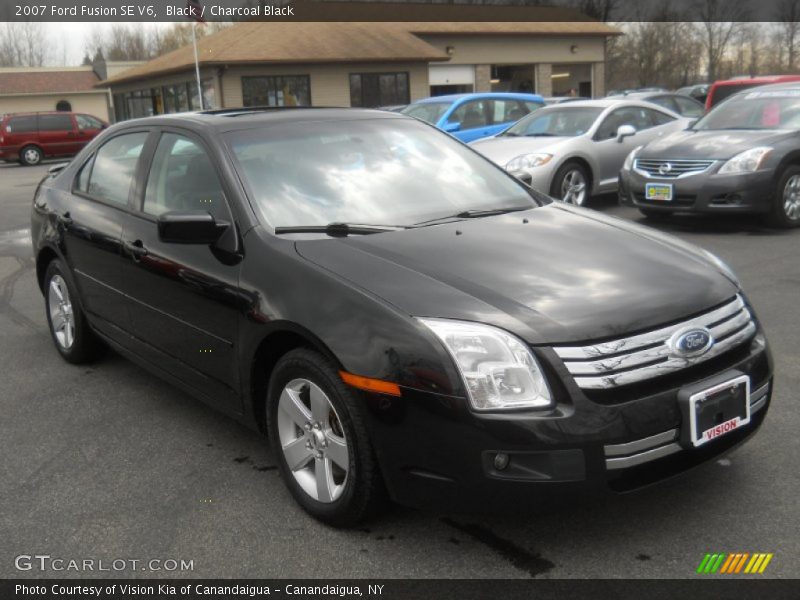 Black / Charcoal Black 2007 Ford Fusion SE V6