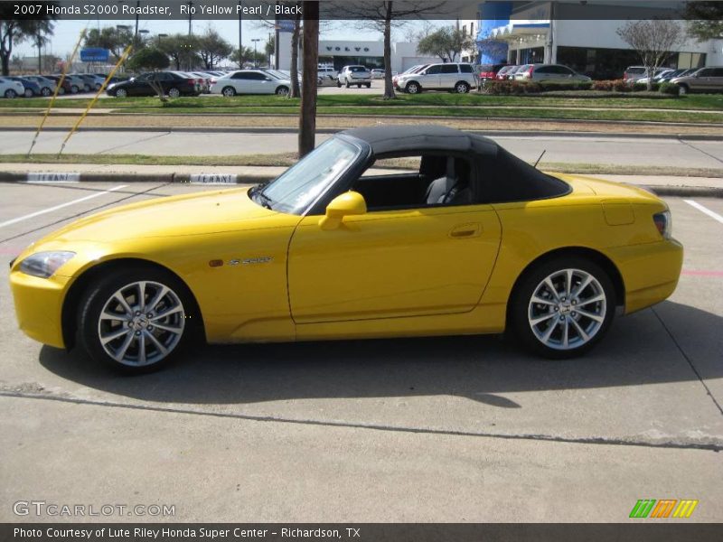 Rio Yellow Pearl / Black 2007 Honda S2000 Roadster