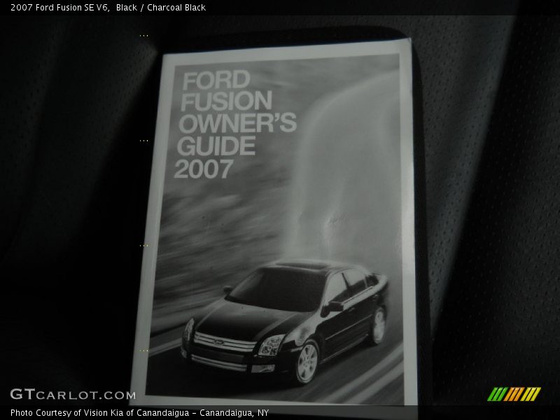 Black / Charcoal Black 2007 Ford Fusion SE V6