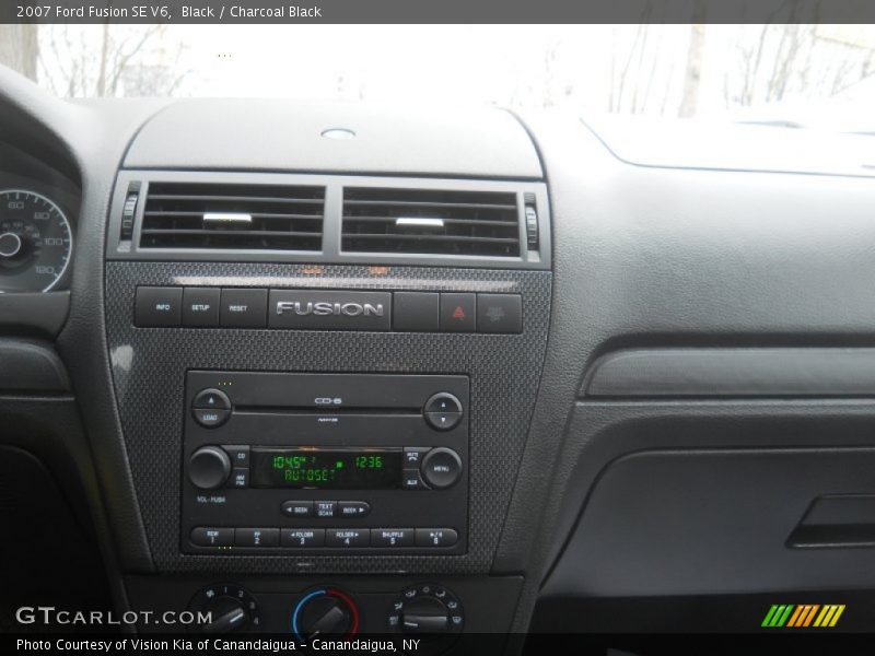 Black / Charcoal Black 2007 Ford Fusion SE V6
