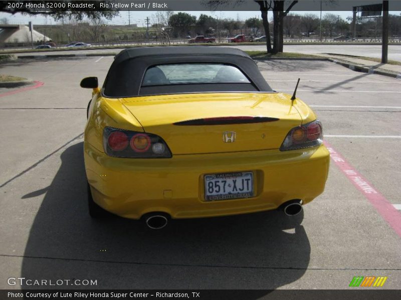 Rio Yellow Pearl / Black 2007 Honda S2000 Roadster