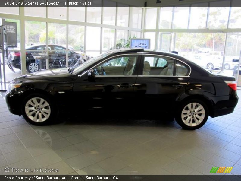 Jet Black / Beige 2004 BMW 5 Series 545i Sedan