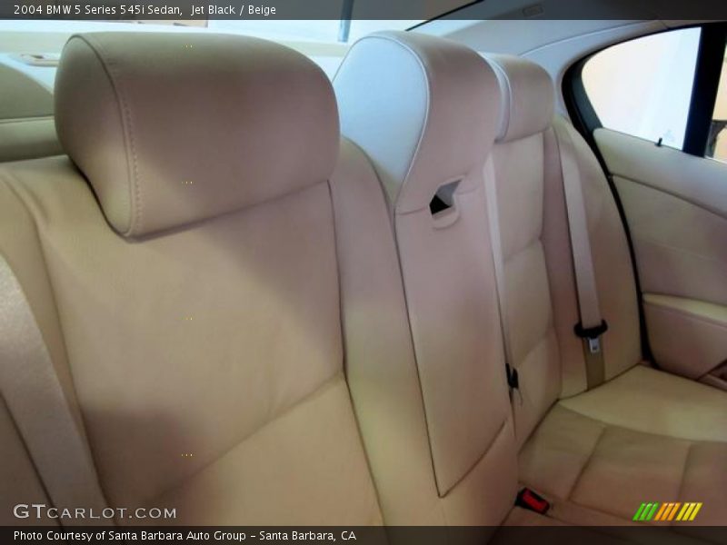 Jet Black / Beige 2004 BMW 5 Series 545i Sedan