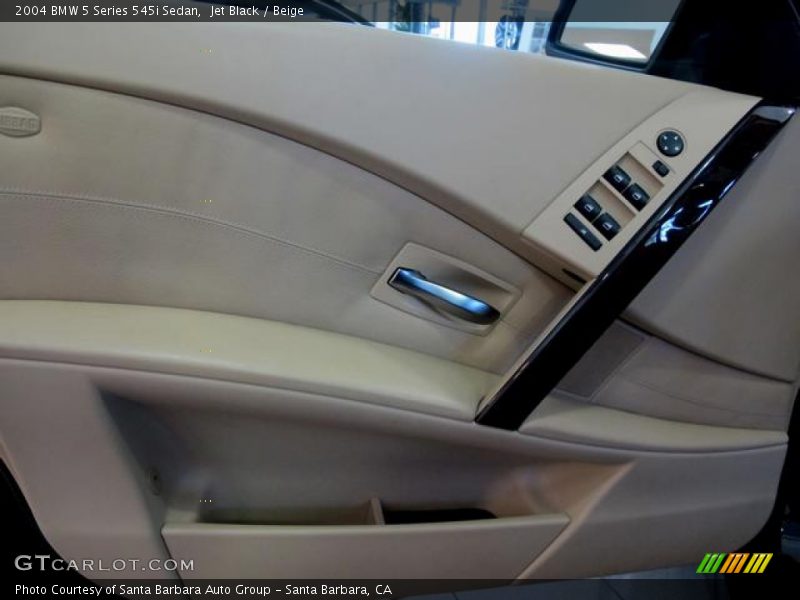 Jet Black / Beige 2004 BMW 5 Series 545i Sedan