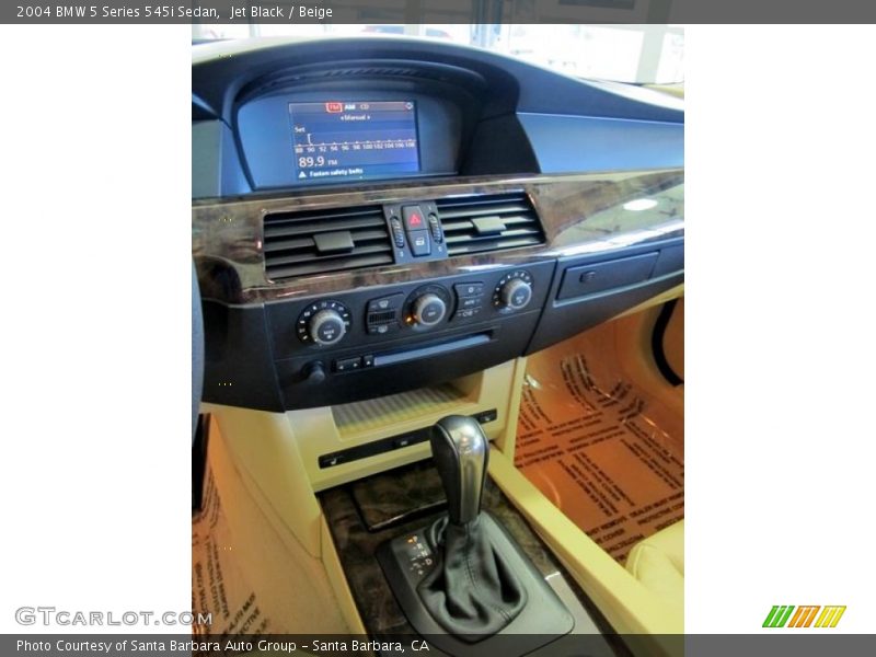 Jet Black / Beige 2004 BMW 5 Series 545i Sedan