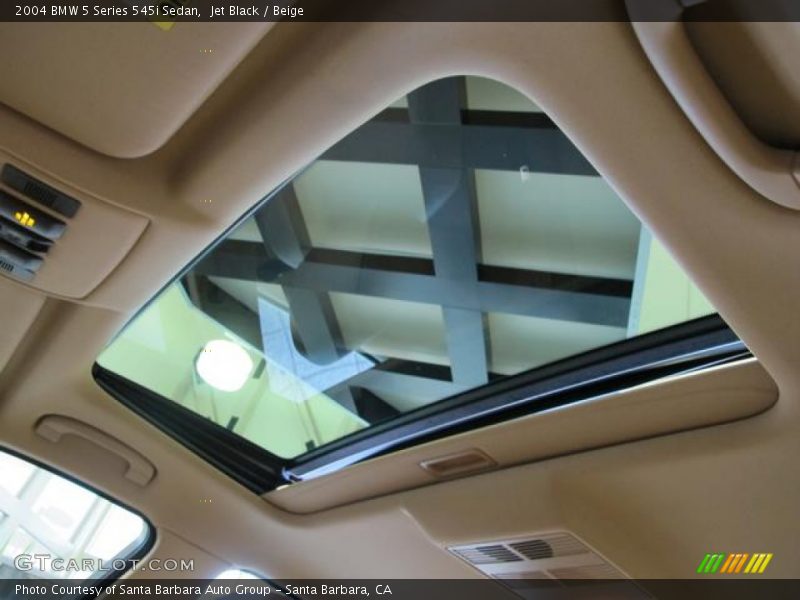 Jet Black / Beige 2004 BMW 5 Series 545i Sedan