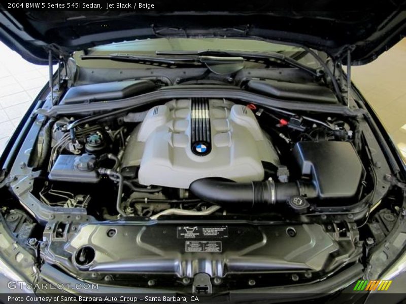 Jet Black / Beige 2004 BMW 5 Series 545i Sedan