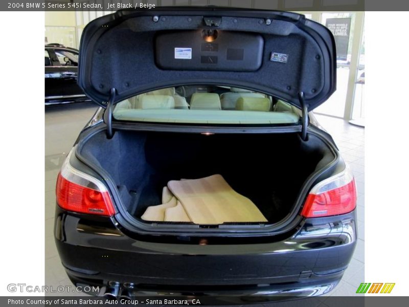Jet Black / Beige 2004 BMW 5 Series 545i Sedan