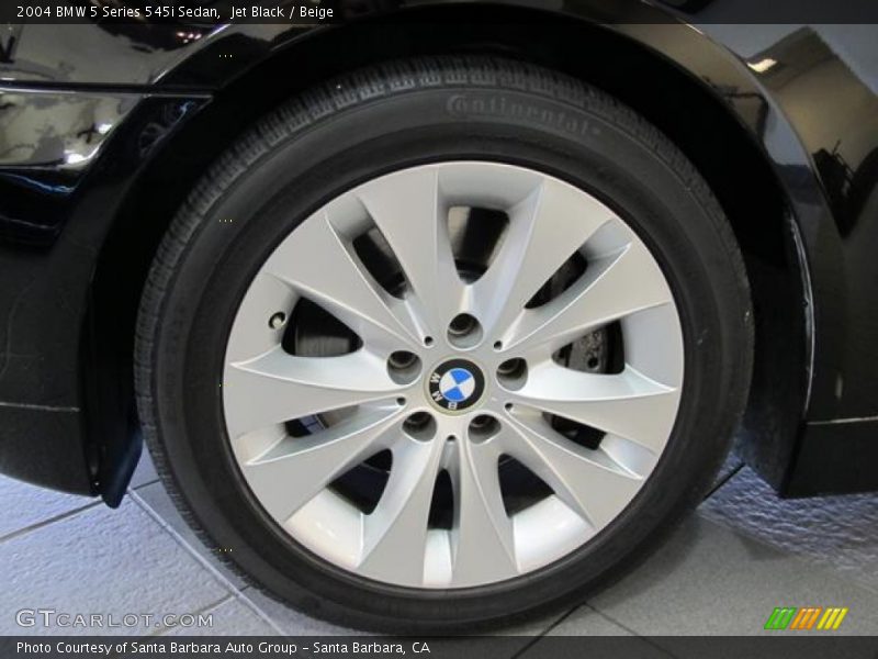 Jet Black / Beige 2004 BMW 5 Series 545i Sedan