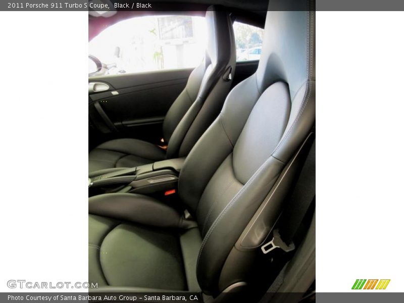 Black / Black 2011 Porsche 911 Turbo S Coupe