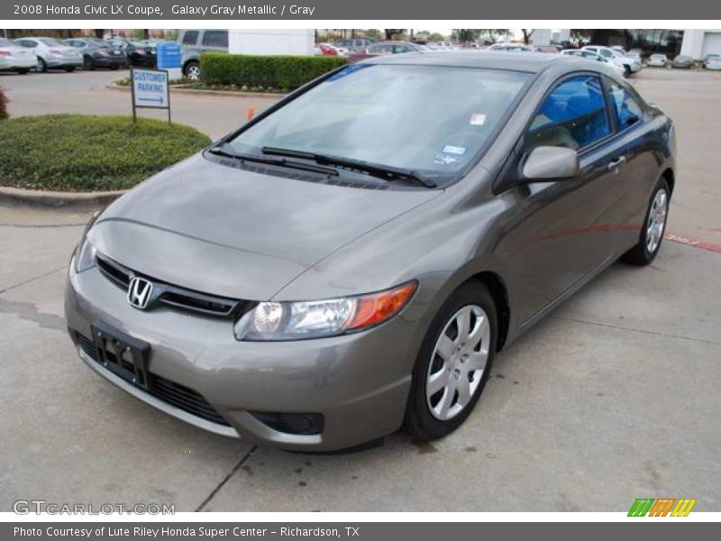 Galaxy Gray Metallic / Gray 2008 Honda Civic LX Coupe