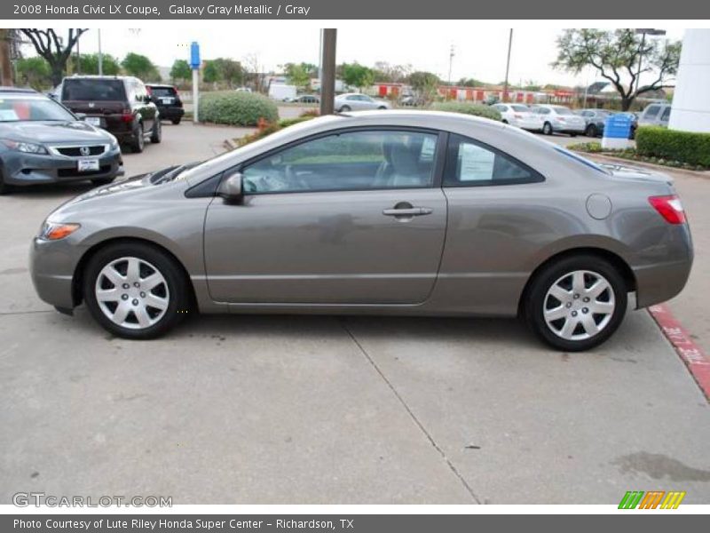 Galaxy Gray Metallic / Gray 2008 Honda Civic LX Coupe