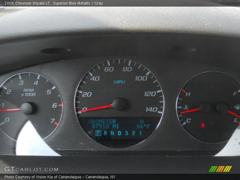 Superior Blue Metallic / Gray 2006 Chevrolet Impala LT