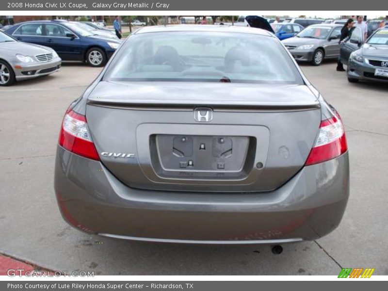 Galaxy Gray Metallic / Gray 2008 Honda Civic LX Coupe