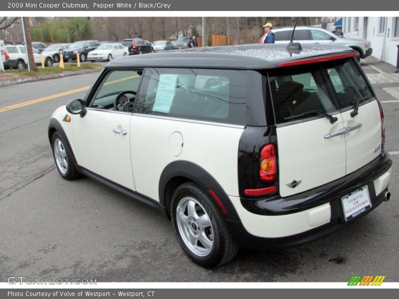Pepper White / Black/Grey 2009 Mini Cooper Clubman