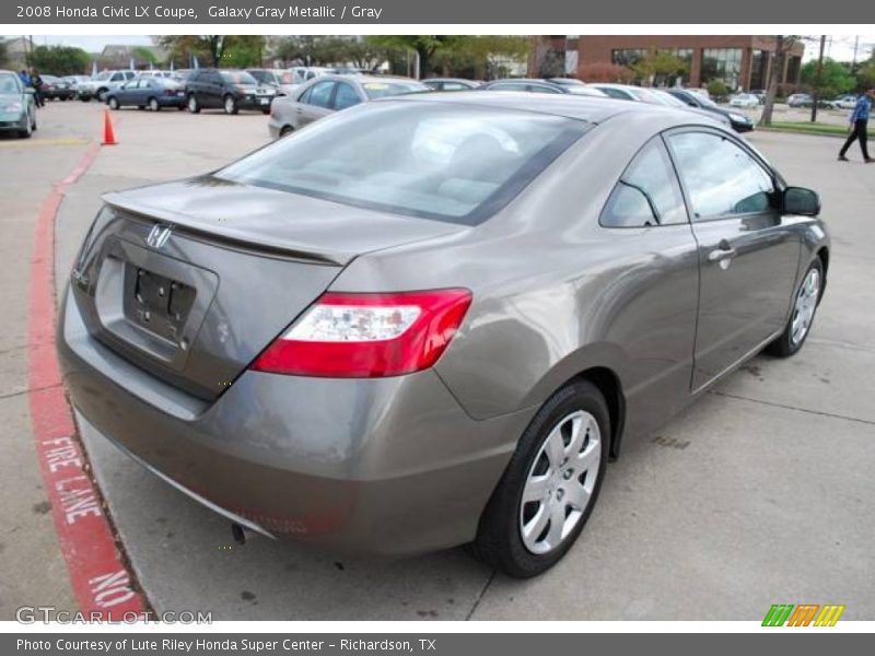 Galaxy Gray Metallic / Gray 2008 Honda Civic LX Coupe