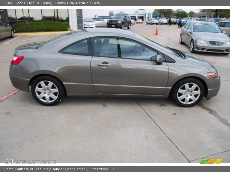 Galaxy Gray Metallic / Gray 2008 Honda Civic LX Coupe