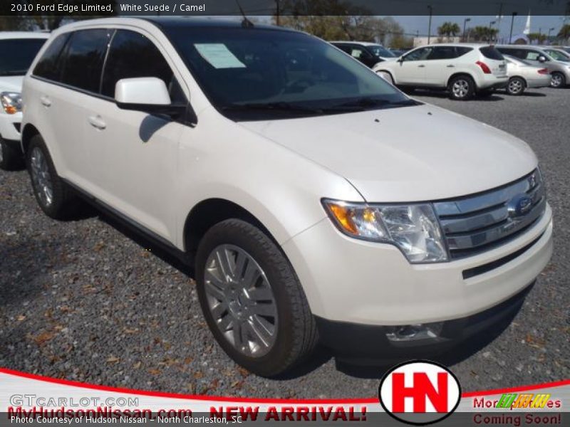White Suede / Camel 2010 Ford Edge Limited