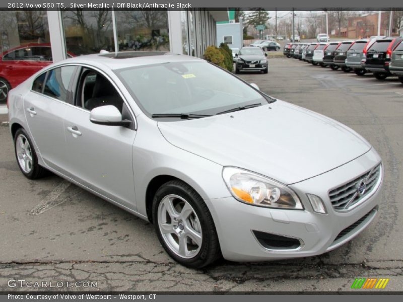 Silver Metallic / Off Black/Anthracite Black 2012 Volvo S60 T5