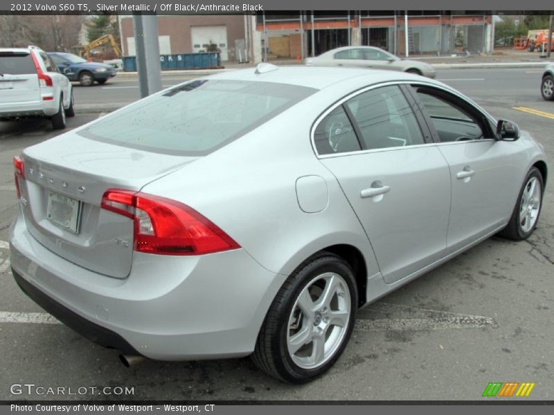 Silver Metallic / Off Black/Anthracite Black 2012 Volvo S60 T5