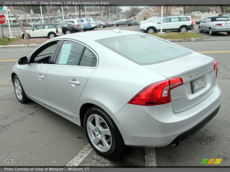 Silver Metallic / Off Black/Anthracite Black 2012 Volvo S60 T5
