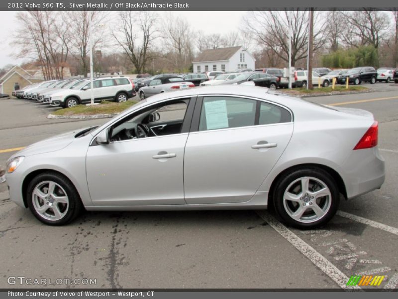 Silver Metallic / Off Black/Anthracite Black 2012 Volvo S60 T5