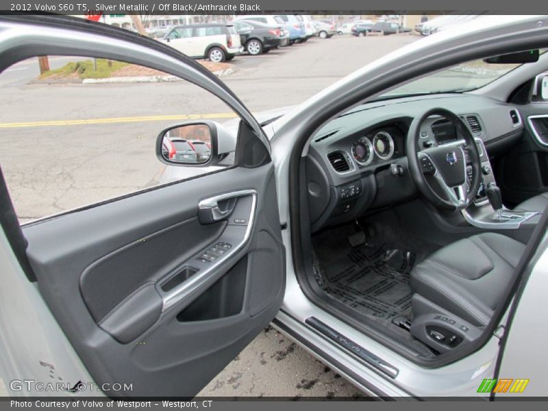 Silver Metallic / Off Black/Anthracite Black 2012 Volvo S60 T5