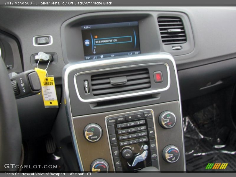 Silver Metallic / Off Black/Anthracite Black 2012 Volvo S60 T5