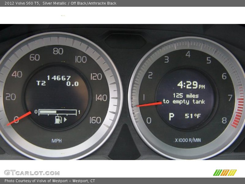 Silver Metallic / Off Black/Anthracite Black 2012 Volvo S60 T5