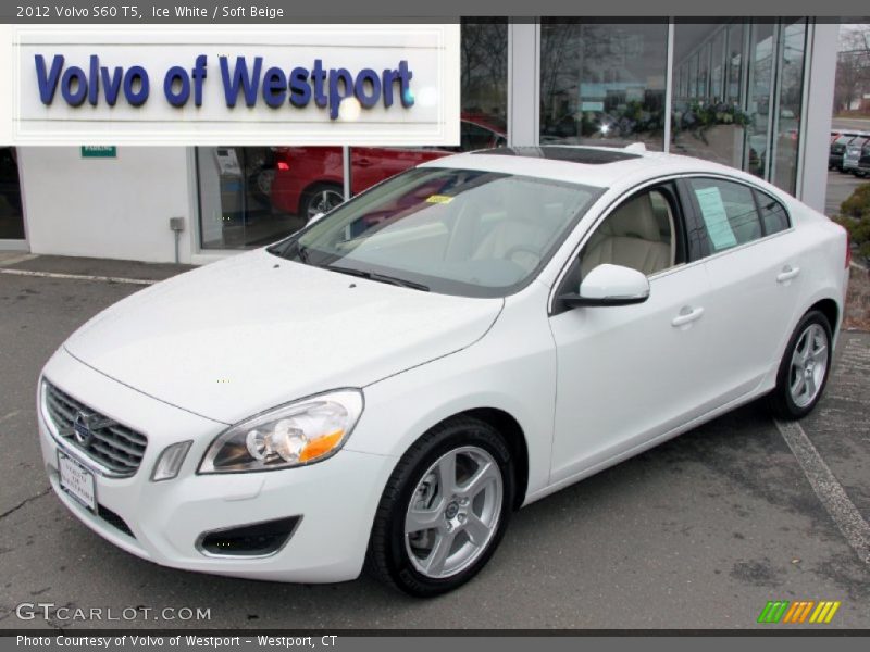 Ice White / Soft Beige 2012 Volvo S60 T5