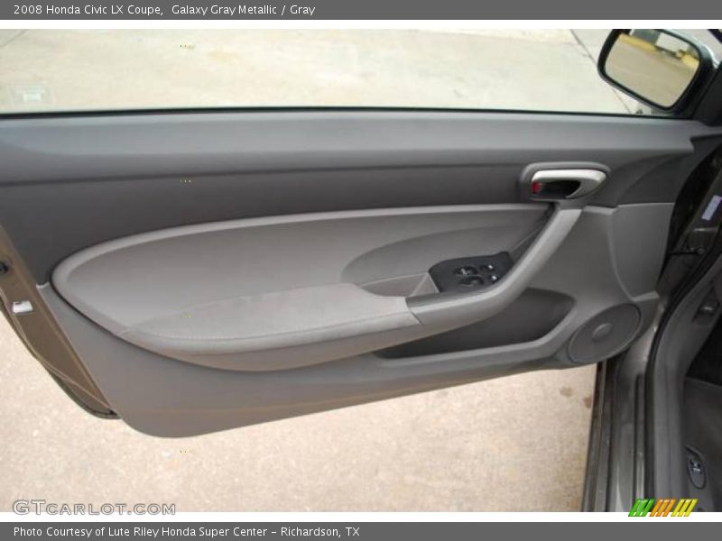 Galaxy Gray Metallic / Gray 2008 Honda Civic LX Coupe