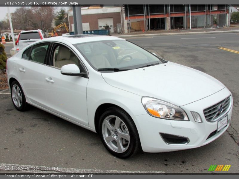 Ice White / Soft Beige 2012 Volvo S60 T5