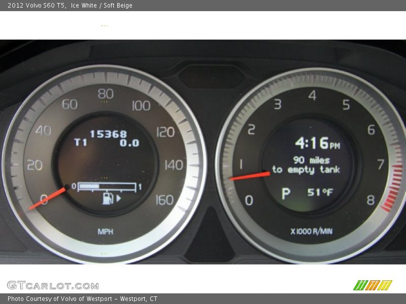 Ice White / Soft Beige 2012 Volvo S60 T5