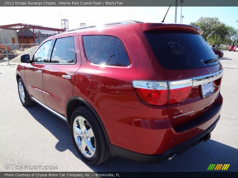 Inferno Red Crystal Pearl / Black/Tan 2011 Dodge Durango Citadel