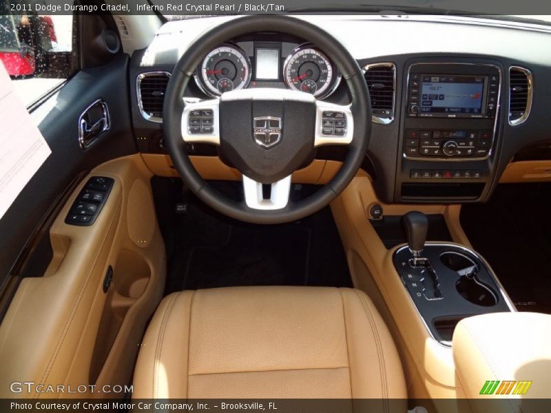Inferno Red Crystal Pearl / Black/Tan 2011 Dodge Durango Citadel